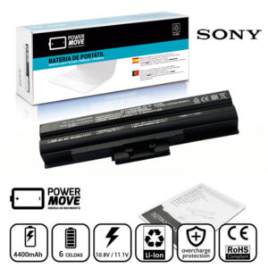 BATERIA SONY COMPATIBLE VAIO VGP-BPS13 | COLOR NEGRO