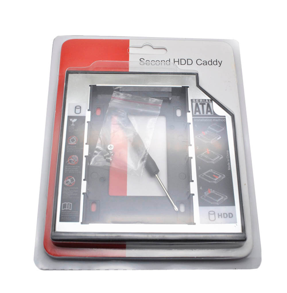 ADAPTADOR INTERNO DISCO 2.5" SATA 9.5MM | SUSTITUYE UNIDAD OPTICA