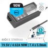 CARGADOR DELL COMPATIBLE | 19.5V / 4.62A | 7.4 x 5.0mm | 90W