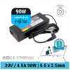 CARGADADOR FUJITSU COMPATIBLE | 20V / 4.5A | 5.5 x 2.5mm | 90W