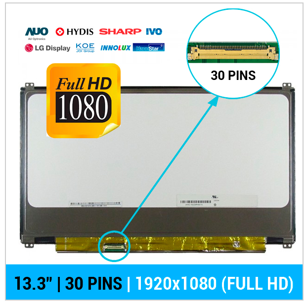 PANTALLA 13.3 FULLHD LED 30 PINS EDP