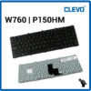 TECLADO ESPAÃOL CLEVO W761SUN | W761TUN | NEGRO | CON MARCO NEGRO