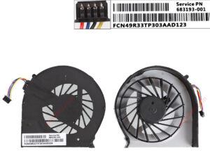 VENTILADOR CPU HP G6-2000 ( MODELO DE 4 PINS )