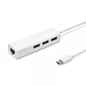 HUB USB 3.1 TIPO C 3 PUERTOS USB 3.0 Y 1 PUERTO ETHERENT 10/100/1000MBPS