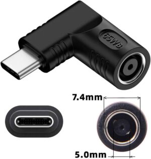 ADAPTADOR HP/DELL 7.4x5.0MM A USB-C