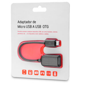 ADAPTADOR OTG MICRO USB | NEGRO