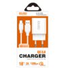 CARGADOR RÁPIDO QC3.0 3.0A 18W + TURBO CABLE TIPO C 1.2M IDUSD D53B