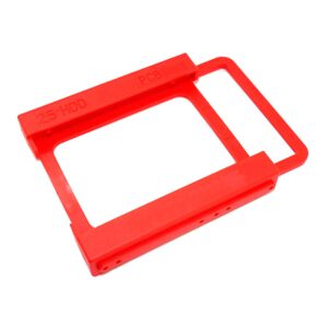 ADAPTADOR INTERNO PARA SSD 2.5" EN BAHIA DE 3.5" | PLASTICO ROJO