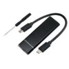 CARCASA EXTERNA PARA DISCO DURO SSD M.2 CON CABLE TIPO C A TIPO C | SOPORTA M.2 2230 / 2242 / 2260 / 2280