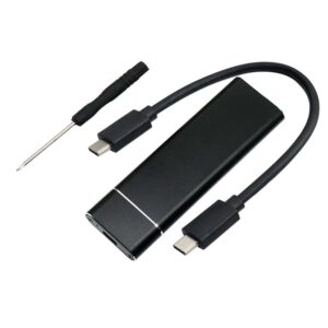 CARCASA EXTERNA PARA DISCO DURO SSD M.2 CON CABLE TIPO C A TIPO C | SOPORTA M.2 2230 / 2242 / 2260 / 2280
