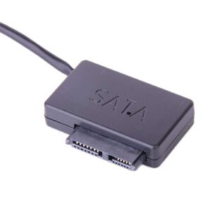 ADAPTADOR CONVERSOR USB 2.0 A SATA 6P+7P UNIDAD OPTICA SLIM