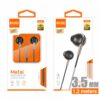 AURICULARES METAL 3.5MM NEGRO | H23A