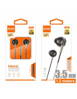 AURICULARES METAL 3.5MM NEGRO | H23A