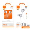 AURICULARES METAL 3.5MM BLANCO | H26B