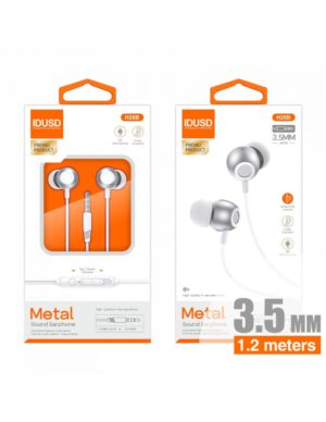AURICULARES METAL 3.5MM BLANCO | H26B