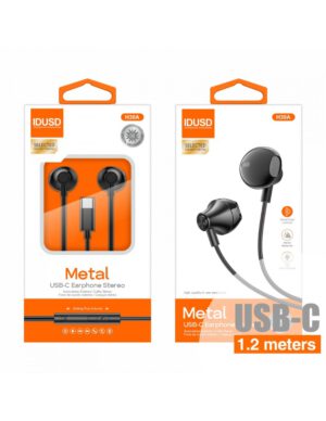 AURICULARES USB-C DIGITAL METAL NEGRO | H30A