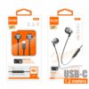 AURICULARES USB-C DIGITAL METAL NEGRO | H31A