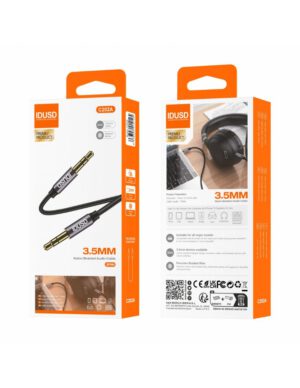 CABLE DE AUDIO NYLON 3.5MM 3PIN M/M 1M | C202A