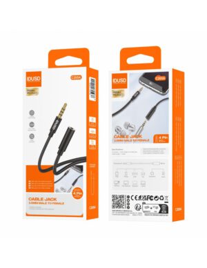 CABLE DE AUDIO PVC 3.5MM 4PIN M/M 1M | C205A