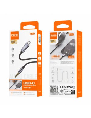 CABLE AUDIO TIPO C A JACK 3.5MM M/M 1METRO | C211A