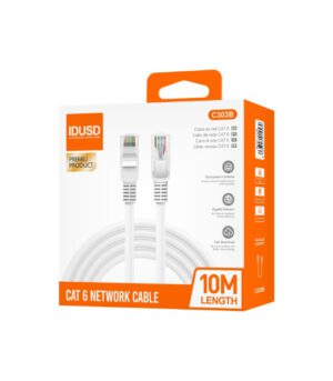 CABLE DE RED CATEGORIA 6 UTP 10M IDUSD C303B
