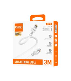CABLE DE RED CATEGORIA 6 UTP 3M IDUSD C301B