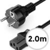 CABLE DE ALIMENTACIÓN DE 3 POLOS PARA PC / MONITOR EUROPEO 2M