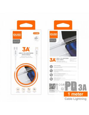 PD CABLE TIPO C A LIGHTNING 1M 3A BLANCO | C105B