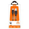 TURBO CABLE TIPO C 2.0M 2.4A NEGRO | C43A