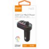 TRANSMISOR FM BLUETOOTH 5.0 / CARGADOR 15W 2 x USB 3.1 + 1 x USB-C PARA COCHE IDUSD IDUSD F62A