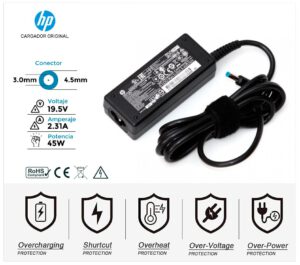 CARGADOR HP ORIGINAL 45W · 19.5V / 2.31A · 4.5 x 3.0mm