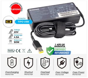 CARGADOR LENOVO ORIGINAL | 20V / 4.5A | SQUARE | 90W ( REACONDICIONADO )