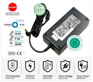 CARGADOR LENOVO ORIGINAL | 19.5 / 7.7A | 6.3 x 3.0mm | 150W