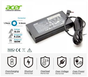 CARGADOR ACER 180W ORIGINAL | 19V / 9.23A | 5.5 x 1.7mm