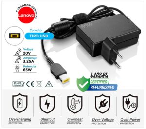 CARGADOR LENOVO TRAVEL ORIGINAL 65W | 4X20H15596
