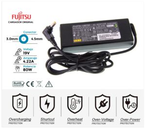 CARGADOR FUJITSU ORIGINAL | 20V / 4.22A | 5.5 x 2.5mm | 80W