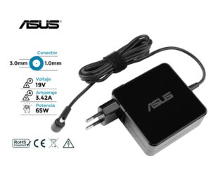 CARGADOR ASUS ORIGINAL | 19V / 3.42A | 3.0 x 1.0mm | 65W ( DIRECTO A PARED )