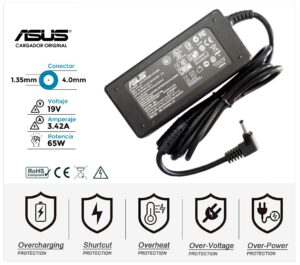 CARGADOR ASUS ORIGINAL | 19V / 3.42A | 4.0 x 1.35mm | 65W