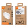 CARGADOR RÁPIDO GaN PD 20W UN PUERTO TIPO USB-C + UN PUERTO USB-A IDUSD D280B