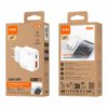 CARGADOR RÁPIDO GaN PD 20W UN PUERTO TIPO USB-C + UN PUERTO USB-A IDUSD D310B