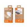 CARGADOR RÁPIDO GaN PD 25W CON UN PUERTO TIPO C Y UN PUERTO USB-A CON CABLE USB-C A USB-C· IDUSD D296B