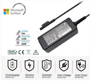 CARGADOR MICROSOFT SURFACE PRO 4/5 SERIES 15V / 4.0A 65W