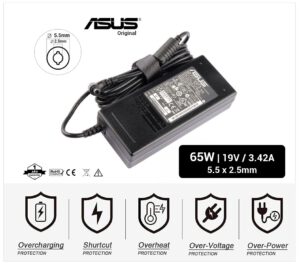 CARGADOR ASUS ORIGINAL | 19V / 3.42A | 5.5 x 2.5mm | 65W