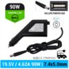 CARGADOR DE COCHE DELL | 19.5V / 4.62A | 7.4 x 5.0mm | 90W