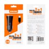 CARGADOR COCHE LIGHTNING IPHONE 5/6 | 2 EN 1 | 3.4A | NEGRO