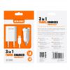 CARGADOR LIGHTNING IPHONE 5/6 3 EN 1 | BLANCO