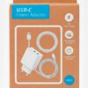 CARGADOR RÁPIDO PD FAST CHARGER OEM 25W 5-12V 2.08A CON UN PUERTO USB-C Y UN PUERTO USB-A + CABLE 1M TIPO USB-C + CABLE 1M TIPO USB-A A UCB-C