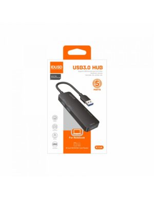 MINI HUB USB 3.0 5 EN 1 CON LECTOR DE TARJETAS | IDUSD K13A