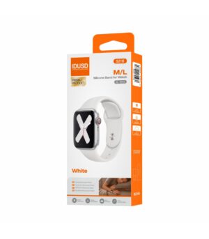 CORREA DE SILICONA 42-49MM M/L BLANCO COMPATIBLE CON APPLE WATCH Y IDUSD WATCH IDUSD S21B