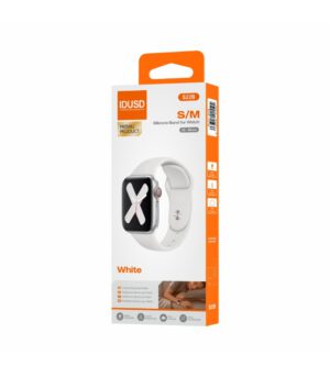 CORREA DE SILICONA 42-49MM S/M BLANCO COMPATIBLE CON APPLE WATCH Y IDUSD WATCH IDUSD S22B